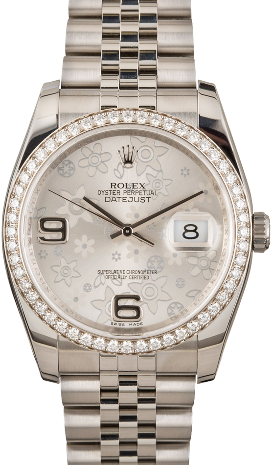 Rolex Datejust 116244 Floral Diamond Dial