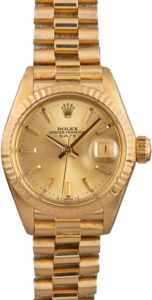 Ladies Rolex President 6917 Champagne Dial