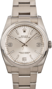 Rolex Oyster Perpetual 116000 Silver Arabic Dial