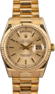 Rolex Day-Date 118238 Champagne Index Dial