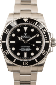 Pre-Owned Rolex Submariner 114060 Black Dial