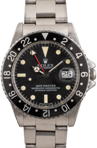 Vintage Rolex GMT Master 1675 Black Dial