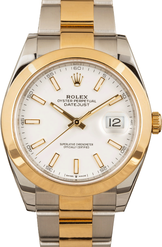 Rolex Datejust 41 Ref 126303 White Dial